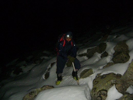 Akshay on the way to summit