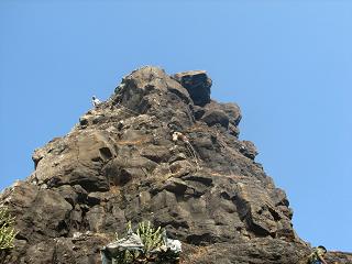 Route to Summit followed by Nitin, Rajan is overlooking